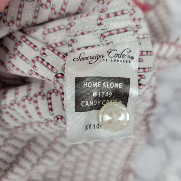 Sovereign Code Candy Cane Home Alone W1749 Holiday Christmas  Button Down Shirt - Picture 9 of 11